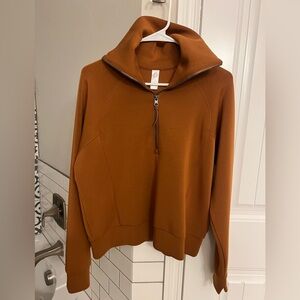 SPANX AirEssentials 1/2 Zip in Caramel, Size M, NWOT!!